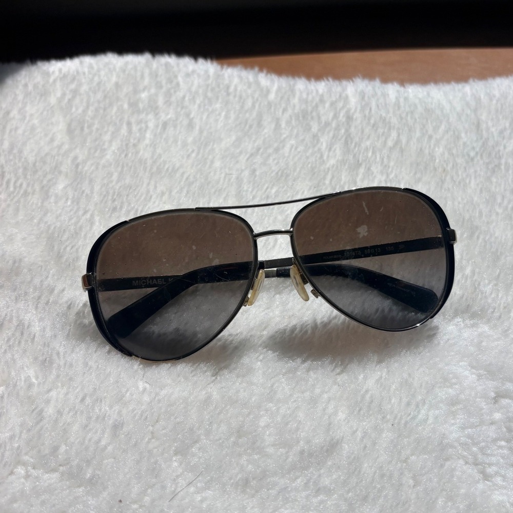 Michael Kors Silver Aviator Sunglasses Polarized 1014T8 59-13-135